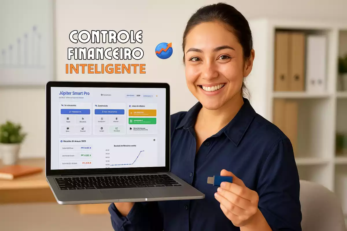Interface do Software Júpiter Smart Lite - Controle Financeiro Windows